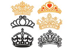 Crown Embroidery Designs. Princess Crown Machine Embroidery Design. Tiara embroidery