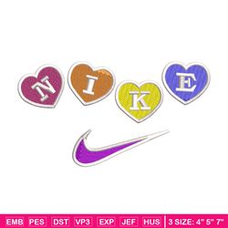 Nike heart Logo embroidery design, Nike heart embroidery, Nike design, Embroidery shirt, logo shirt, Instant download.