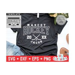 Hockey svg - Hockey Cut File - Hockey Template 003 - svg - eps - dxf - Hockey Team - Silhouette - Cricut Cut File - Digi