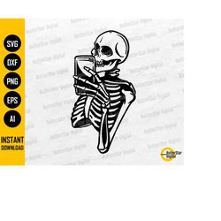 skeleton selfie svg | funny gothic t-shirt vinyl graphics | cricut cutting file silhouette printables clip art vector di