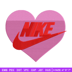 Nike heart Logo embroidery design, Nike heart embroidery, Nike design, logo shirt, Embroidery shirt, Digital download.