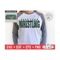 Wrestling  svg - Wrestling Template 004 - svg - eps - dxf - png - Wrestling Cut File - Wrestling Team - Silhouette - Cri