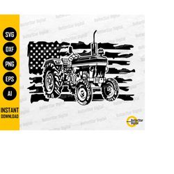 US Tractor SVG | American Farm SVG |  Usa Farming Decal T-Shirt Decor | Cricut Cutting File Silhouette Clipart Vector Di