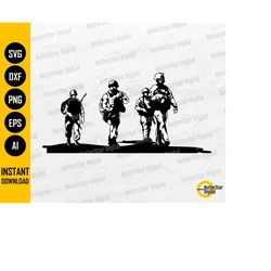 military soldiers svg | army troops svg | soldier decals graphics sticker | cricut silhouette cut file clipart vector di