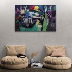 Pablo Picasso Framed Canvas, Night Fishing At Antibes Wall Art, Surrealism Art, Famous Wall Art, Pablo Picasso Canvas, W