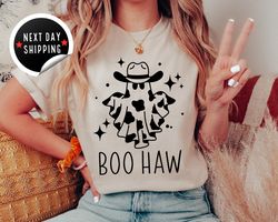 Retro Halloween Shirt, Boo Haw Western Shirt, Vintage Ghost Halloween Shirt, Witch Shirt, Retro Fall Shirt, Fall Shirt