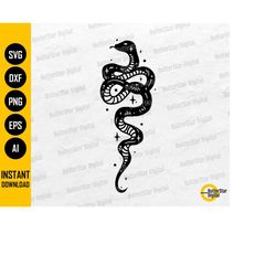 Celestial Snake SVG | Mystical Decal T-Shirt Sticker Graphics | Cricut Cutting File Printable Clipart Vector Digital Dow