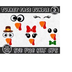 Turkey Face SVG, Turkey Trot shirt SVG, Gobble Png, Thanksgiving sublimation, Funny Turkey Face, Thanksgiving Kids, Digi