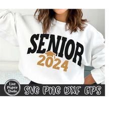 Senior 2024 SVG, Senior Varsity Svg, Graduation SVG, Class of 2024 SVG, Retro High School, Grad 2024, Digital Download P
