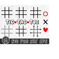 Tic Tac Toe SVG, Valentine's Day Svg, Tic Tac Toe Grid Svg, Tic Tac Toe Game Board, Valentine, Heart, Digital Download P
