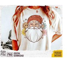 Retro Christmas PNG, Funny Cute Santa Christmas Png, North Pole,retro Christmas, Vintage Santa Png, Sublimation Christma