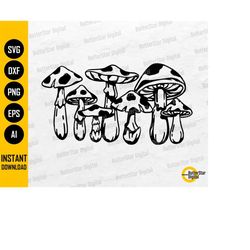 mushrooms svg | magic mushroom svg | garden t-shirt decals graphics | cricut cutting file silhouette cuttable clipart di