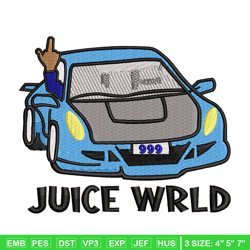 Juice wrld embroidery design, Car logo embroidery, Embroidery file,Embroidery shirt, Emb design, Digital download