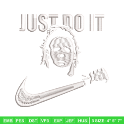 Just do it embroidery design, Horror embroidery, Embroidery file,Embroidery shirt, Emb design, Digital download