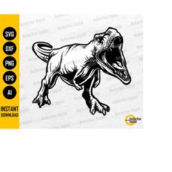 T-Rex Dinosaur SVG | Tyrannosaurus Rex SVG | Prehistoric Animal Dino | Cricut Cutting File Silhouette Clipart Vector Dig