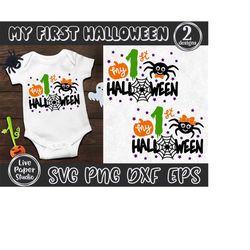 My First Halloween Svg, Halloween Boy and Girl Svg, 1st Halloween Costume, First Halloween Svg, Baby Halloween Shirt, Di