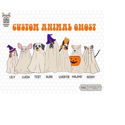 Custom Animal Ghost Png, Custom Dog Png, Animal Ghost Png, Dog Lover Png, Custom Halloween Png, Dog Png, Cat Png, Dog De