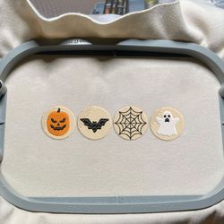 Spooky Ghost Cookie Embroidery Design, Scary Sugar Cookie Embroidery Machine Design, Spooky Boo Embroidery Machine Design