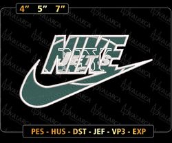 NIKE NFL New York Jets Logo Embroidery Design, NIKE NFL Logo Sport Embroidery Machine Design, Famous Football Team Embroidery Design, Football Brand Embroidery, Pes, Dst, Jef, Files