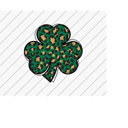 Shamrock png, St. Patrick's Day png, Leopard Print png, Sublimation Designs Downloads, St. Paddy's Day, DTF Files