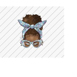 Easter Messy Bun Png, Easter Sublimation Designs, Afro Messy Bun, Easter Bunny, Sublimation File, DTG Files, Black Women