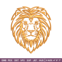 Lion face embroidery design, Lion embroidery, Embroidery file, Embroidery shirt, Emb design, Digital download