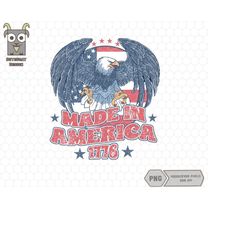 Made In America 1776 Png, 4th of July Sublimations, 4th of July Png,  Sublimation Downloads, Eagle Png, America 1776 Png