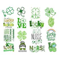 St Patrick's Day Nurse Png, Lucky Nurse Png, Nurse Life St Patrick Png, Green Nurse Png, Lucky Nurse Png, Shamrock Png,