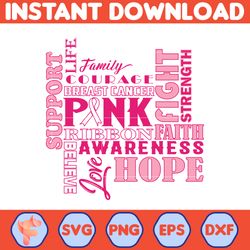 Designs Breast Cancer Groovy Style Svg, Cancer Svg, Cancer Awareness, Pink Ribbon, Breast Cancer, Fight Cancer Quote Svg