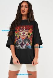 Dia De Los Muertos Tshirt Halloween Sweatshirt Day Of The Dead Sugar Skull Shirt Mexican Unisex Tee Graphic Gifts Horror