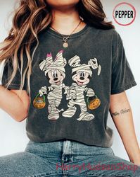 Retro Mickey Minnie Halloween Comfort Colors Shirt, Vintage Disney Halloween Shirt, Spooky Season Boo To You Shirt, Hall