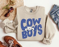 Vintage Cowboys Sweatshirt, Cowboys Football, Distressed Football Crewneck, Cowboys Game Day, Men and Womens Sweatshirt,