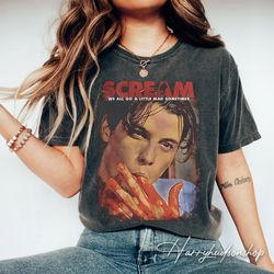 Retro Scream Billy Loomis Comfort Colors Shirt, Let's Watch Scary Movie T-shirt, Scary Horror Shirt, Horror Movie Fan Sh