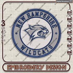 NCAA Logo Embroidery Files, NCAA NNew Hampshire, New Hampshire Wildcats Embroidery Designs, Machine Embroidery Designs