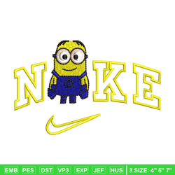 Minion x nike embroidery design, Minion embroidery, Embroidery file, Embroidery shirt, Nike design, Digital download