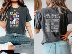 Comfort Colors The Eras Tour 2 Sides Shirt, Eras Tour 2023 T-Shirt, Midnights Album Shirt, Eras Tour Outfit, Swiftie Shi