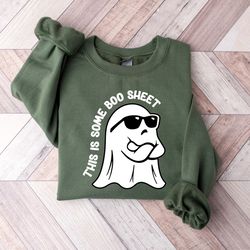 Cute Ghost Sweatshirt, Funny Spooky Sweatshirt, Womens Ghost Sweatshirt, Spooky Season, Halloween Party Shirt, Fall Grap