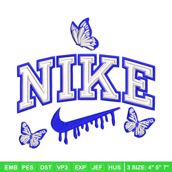 Nike butterfly embroidery design, Butterfly embroidery, Nike design,Embroidery file,Embroidery shirt,Digital download