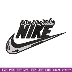 Nike flame embroidery design, Flame embroidery, Nike design, Embroidery shirt, Embroidery file, Digital download
