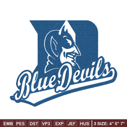 Duke Blue Devils embroidery, Duke Blue Devils embroidery, Football embroidery, Sport embroidery, NCAA embroidery (15)