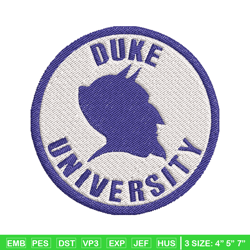 Duke Blue Devils embroidery, Duke Blue Devils embroidery, Football embroidery, Sport embroidery, NCAA embroidery (25)