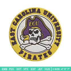 East Carolina Pirates embroidery, East Carolina Pirates embroidery, Football embroidery design, NCAA embroidery. (4)