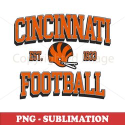 Cincinnati Football - Team Pride PNG Sublimation Download - Show Your True Colors