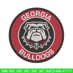 Georgia Bulldogs embroidery, Georgia Bulldogs embroidery, Football embroidery, Sport embroidery, NCAA embroidery. (1)