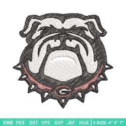 Georgia Bulldogs embroidery, Georgia Bulldogs embroidery, Football embroidery, Sport embroidery, NCAA embroidery. (10)
