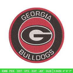 Georgia Bulldogs embroidery, Georgia Bulldogs embroidery, Football embroidery, Sport embroidery, NCAA embroidery. (7)