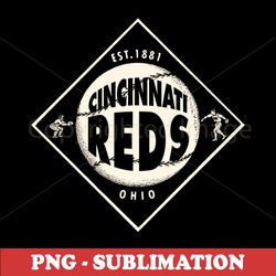 cincinnati reds sublimation png - big ball design - high quality digital download