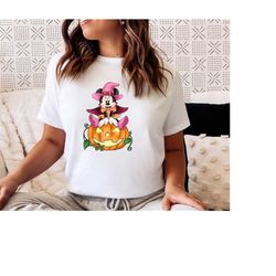 Minnie Halloween Shirt, Minnie Witch Shirt, Pumpkin Shirt, Halloween Shirt, Disney Halloween Shirt, Disney Boo Shirt, Sp