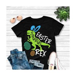 Easter Dinosaur Svg, T-Rex Bunny Svg, Happy Easter Cut Files, Funny Dino Quote Svg Dxf Eps Png, Baby, Kids Shirt Design,