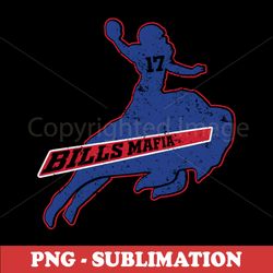 Vintage Bills Mafia 17 - High-Quality Sublimation PNG Digital Download - Perfect for die-hard Buffalo football fans